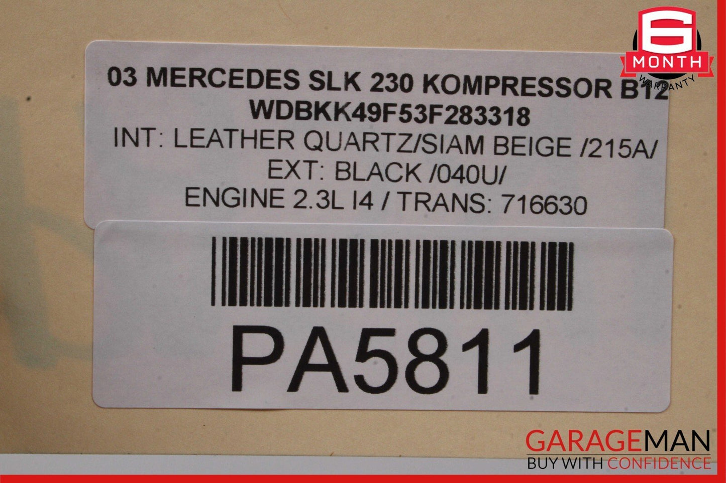 97-04 Mercedes W208 CLK320 SLK320 AC Air A/C Condenser Cooler 2028300970 OEM