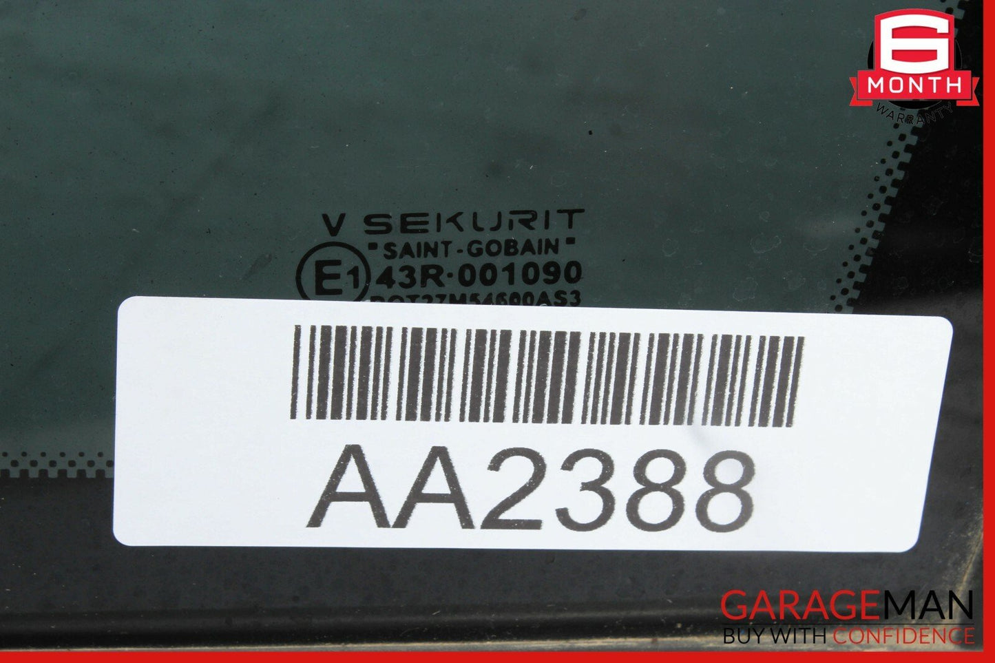 03-06 Porsche Cayenne 955 958 Rear Right Passenge Side Quarter Window Glass OEM