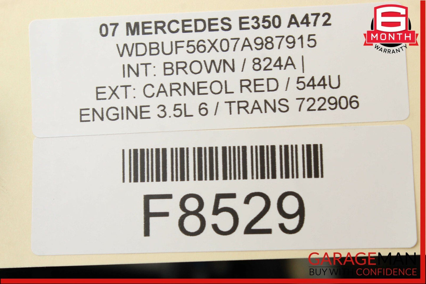 03-09 Mercedes W211 E350 E63 AMG Front Right Side Exterior Door Handle Red OEM