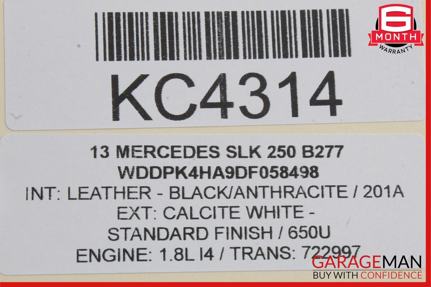 10-15 Mercedes R172 SLK250 C300 Keyless Go Entry Control Module 1729007900 OEM