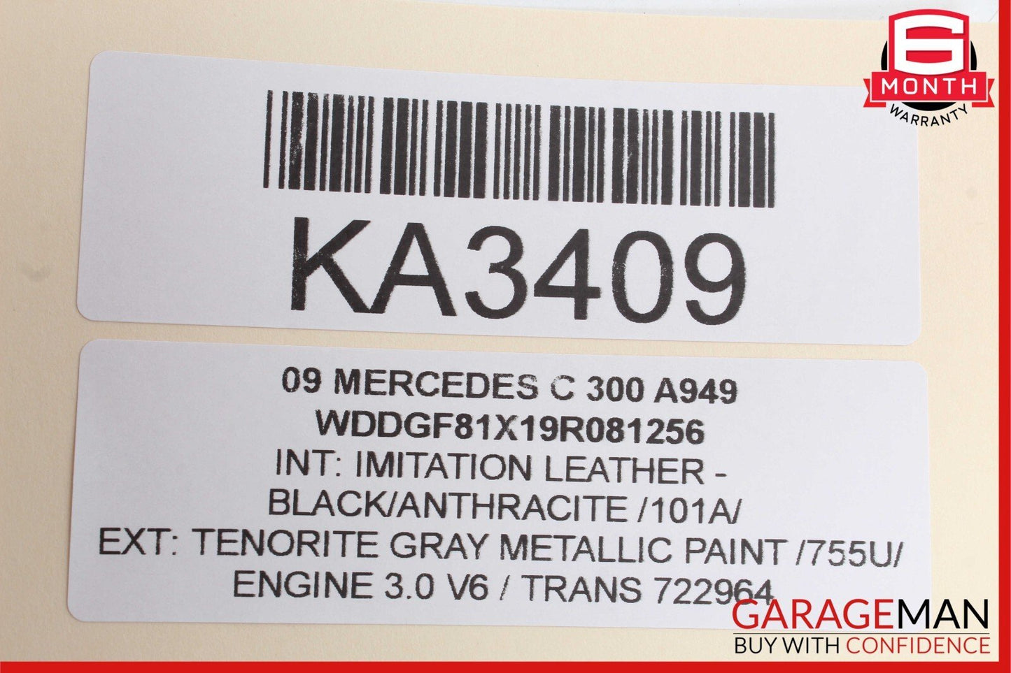 08-14 Mercedes W204 C300 C250 Sedan Front Left Door Panel Tweeter Cover Black