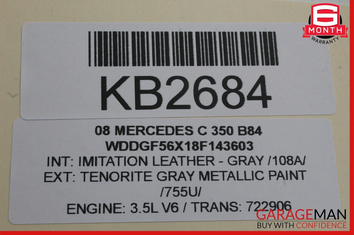 08-14 Mercedes W204 C350 GLK350 E350 Front Left Door Window Regulator Motor OEM