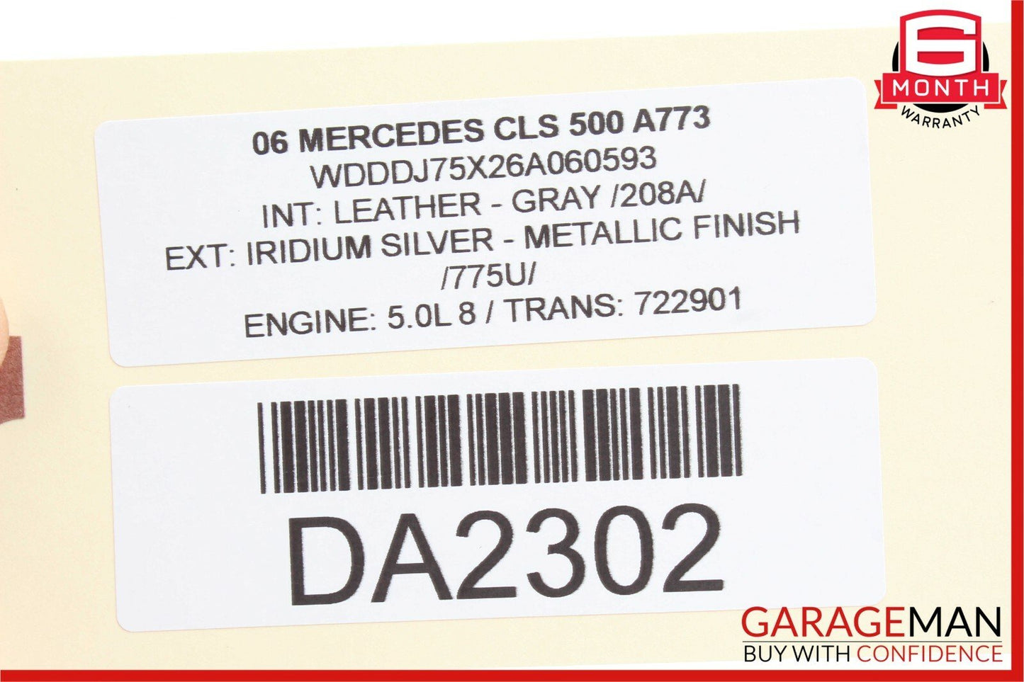 03-09 Mercedes W219 CLS500 E550 Air Suspension Control Switch 2118217158 OEM