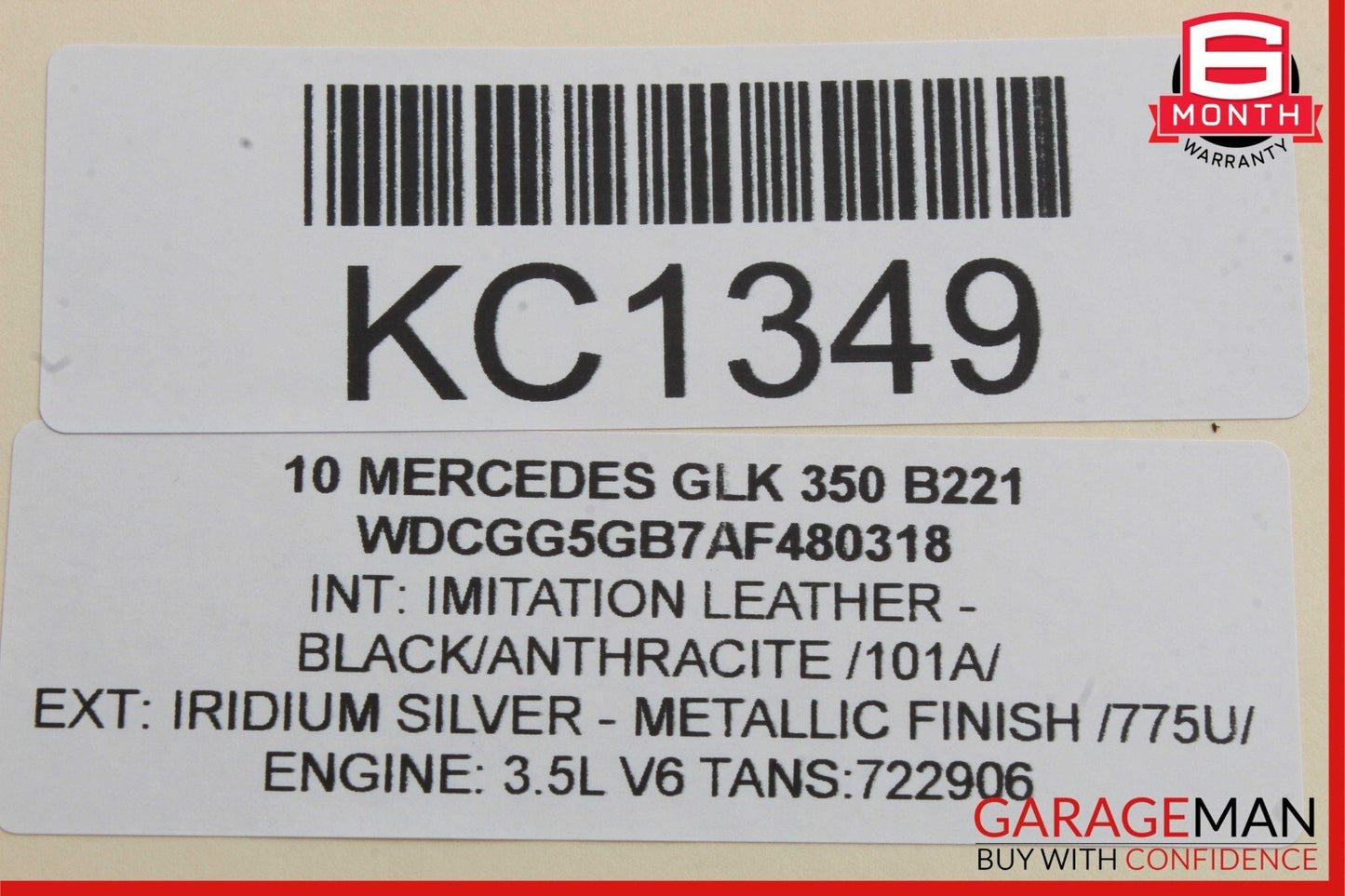 08-12 Mercedes X204 GLK350 C300 AC A/C Heater Temperature Climate Switch Control