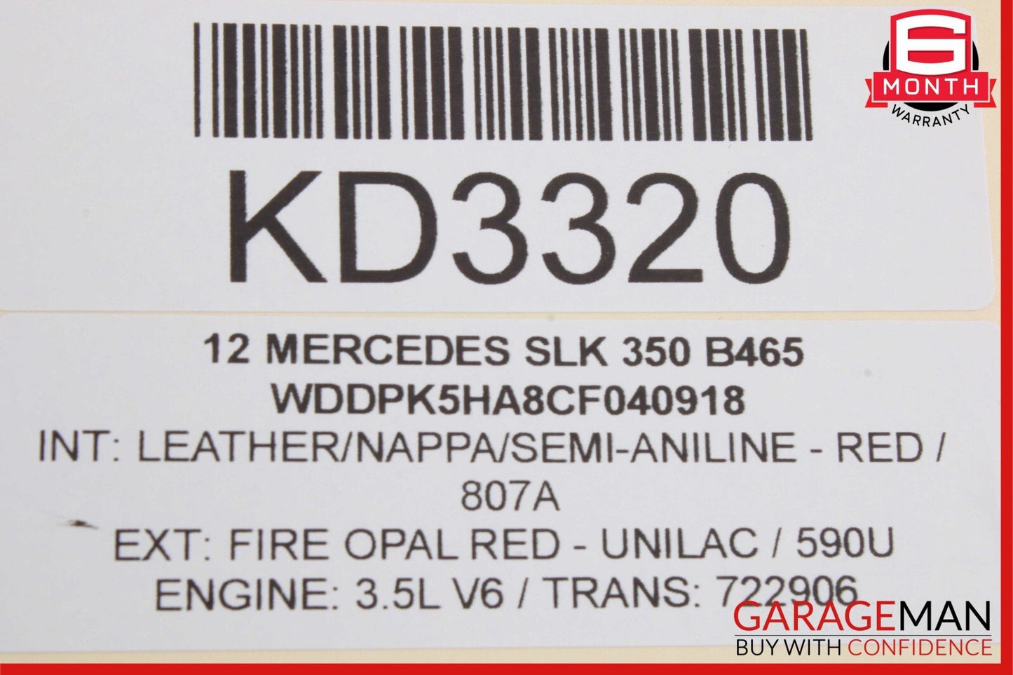12-20 Mercedes R172 SLK350 SLK250 Seat Belt Seatbelt Retractor Right OEM