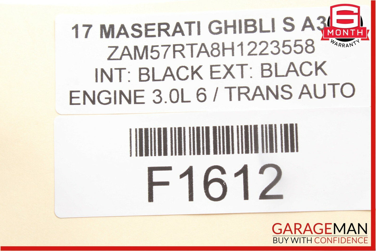 14-17 Maserati Ghibli Rear Left Driver Side Exterior Door Handle Assembly OEM
