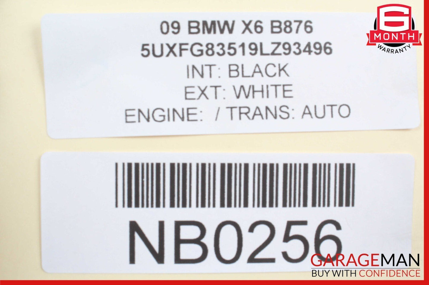 08-10 BMW X6 X5 Front Left / Front Right Headrest 9149537 OEM