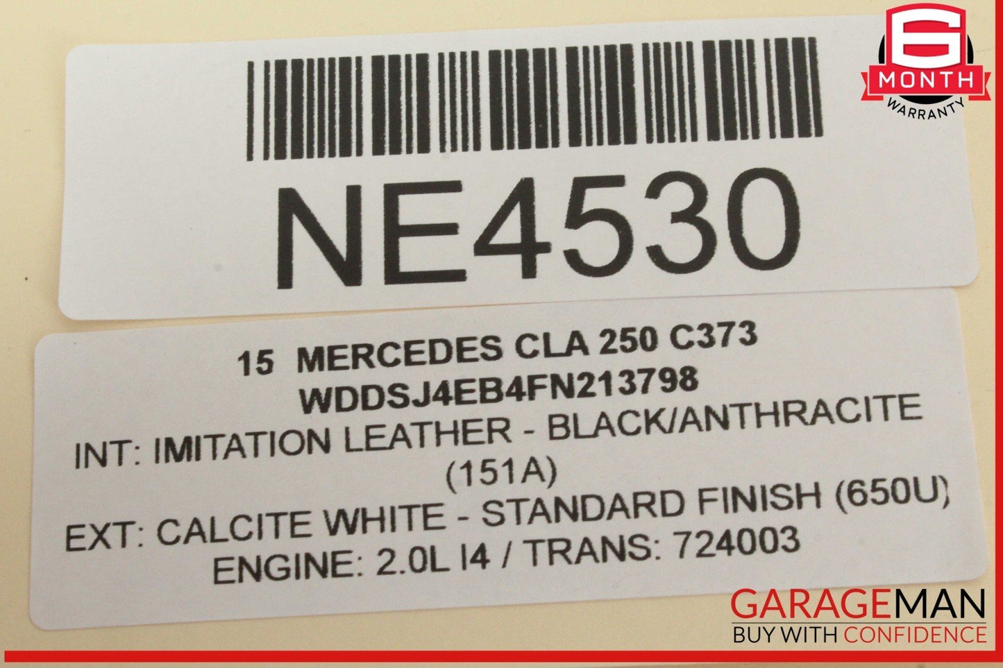 14-20 Mercedes W117 CLA250 Front Active Lane Assist Camera 0009007507 OEM