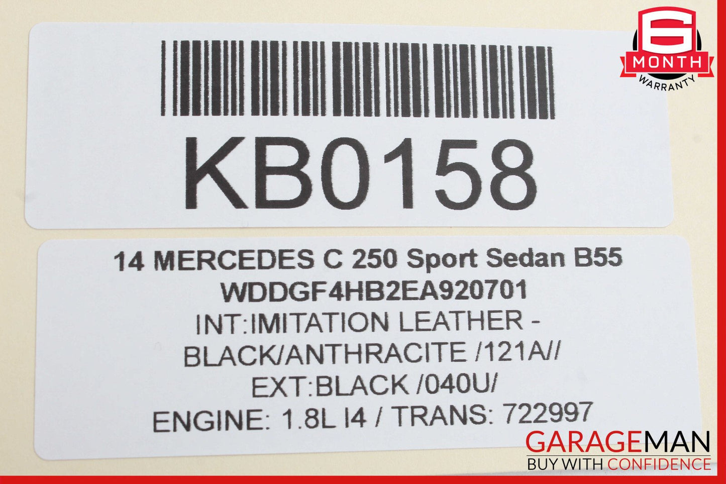12-14 Mercedes W204 C250 Rear SAM Module Fuse Relay Box Assembly OEM