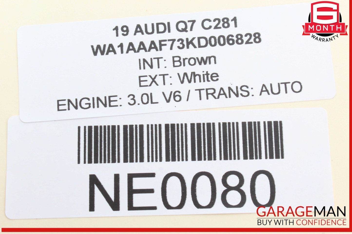 17-24 Audi Q7 Rear Left Driver Side Window Regulator Motor Bosch 8W0959802 OEM