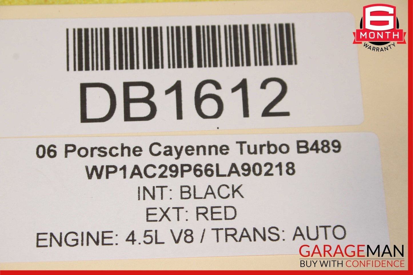 03-06 Porsche Cayenne 955 Front Left Driver Side Wing Fender Panel Cover Red