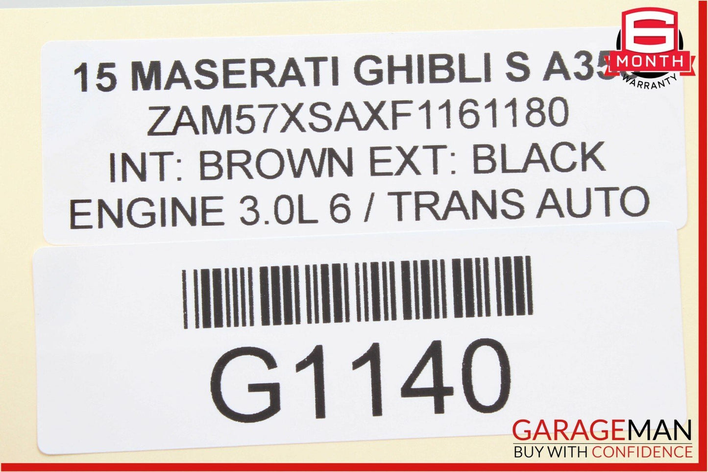 14-17 Maserati Ghibli Dash Speedometer Cover Trim Black OEM