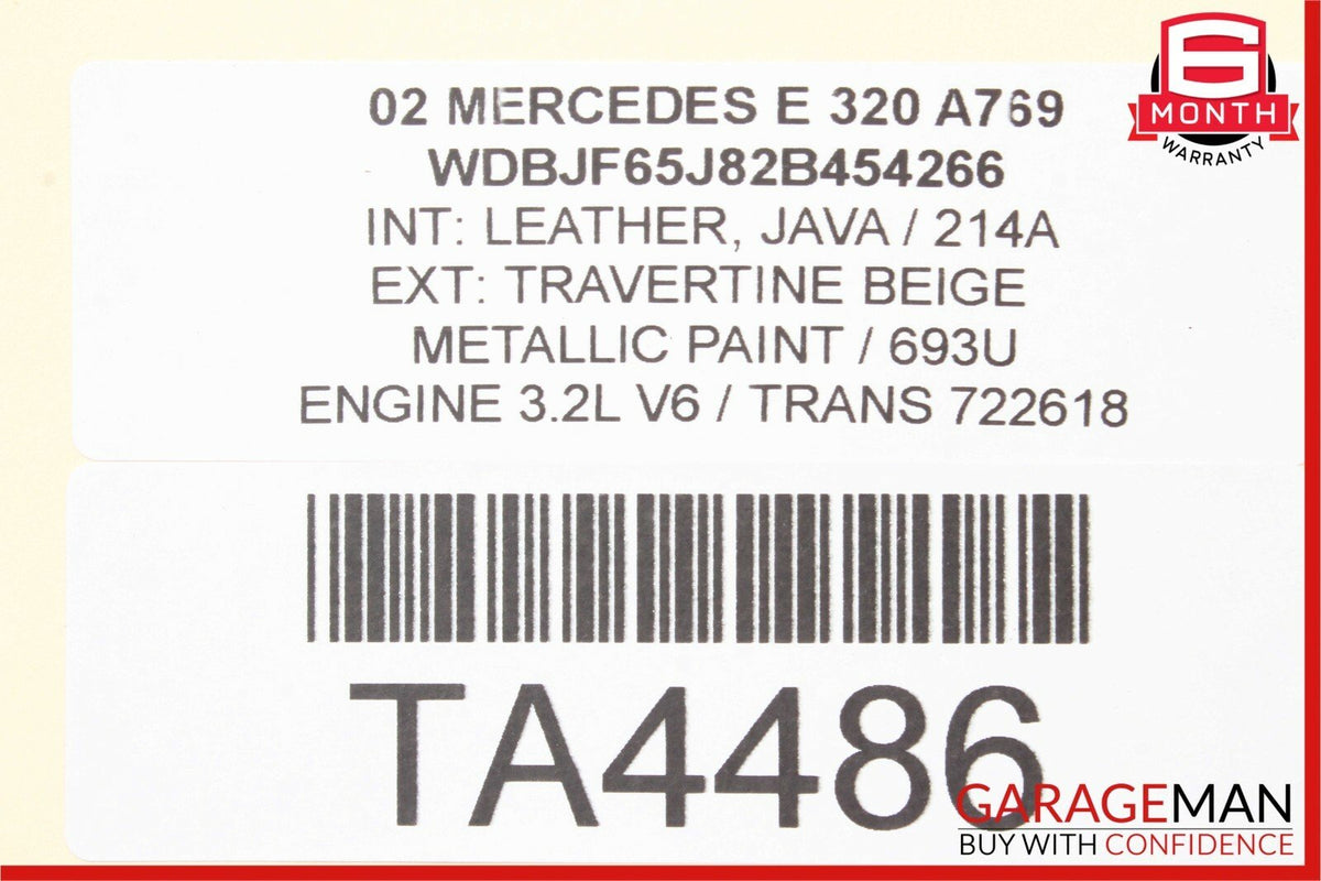97-05 Mercedes E320 CLK320 C320 SLK320 Engine Motor Assembly V6 M112 RWD 188k