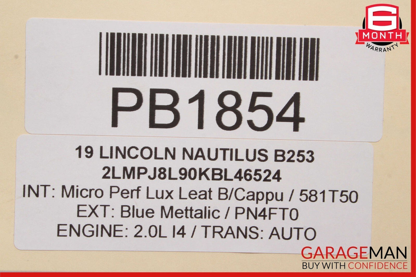 19-21 Lincoln Nautilus Rear Left Side Spindle Knuckle Hub Control Arm Assembly