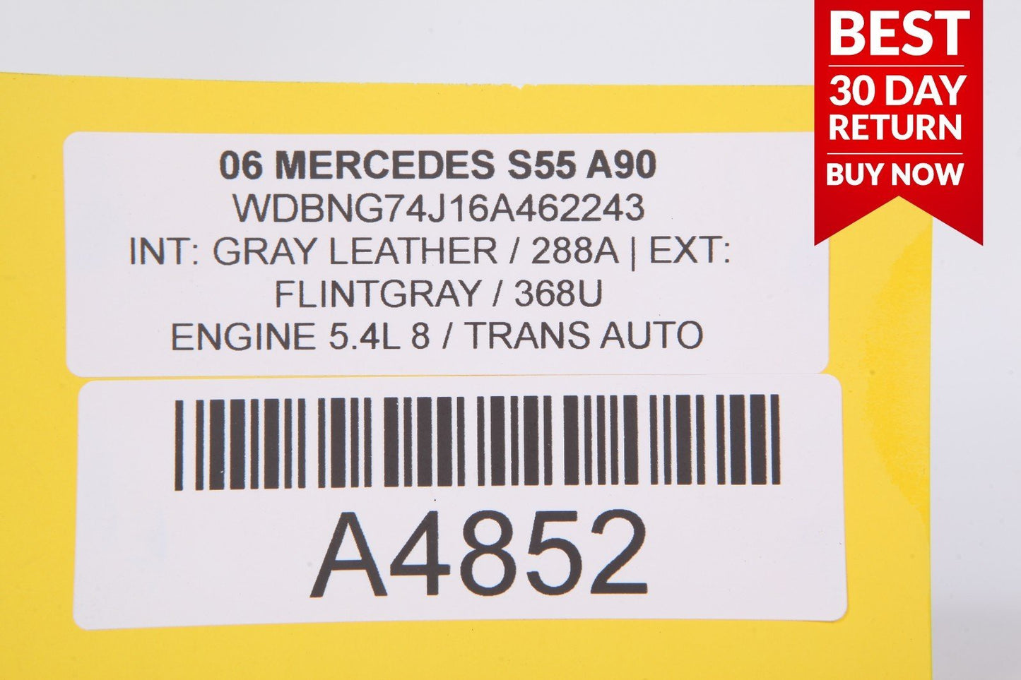 03-06 MERCEDES W220 S55 AMG FRONT RIGHT DOOR SILL SCUFF PLATE A90 OEM