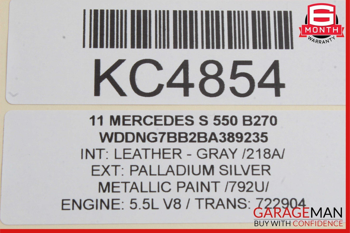 07-14 Mercedes W221 S400 S550 Front Right Door Lock Latch Actuator Keyless Go