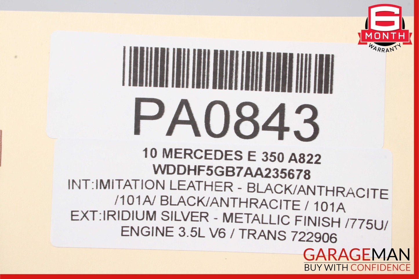 10-16 Mercedes W212 E350 Rear Right Passenger Side Exhaust Muffler Silencer OEM