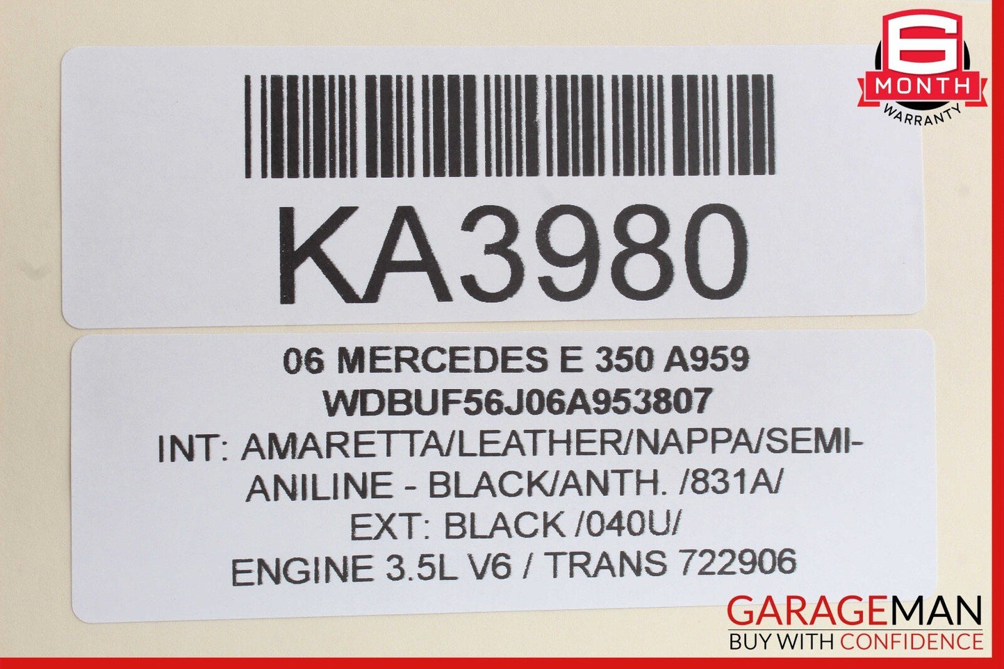 03-09 Mercedes W211 E350 E550 Rear Right Passenger Side Door Control Module Unit