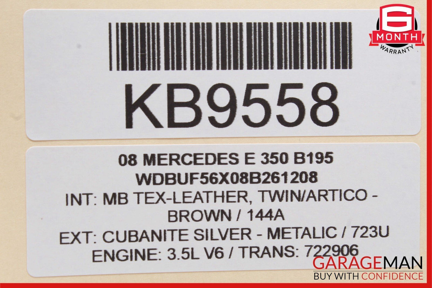 03-09 Mercedes W211 E350 E500 Rear Right Side Exterior Door Handle A29 OEM