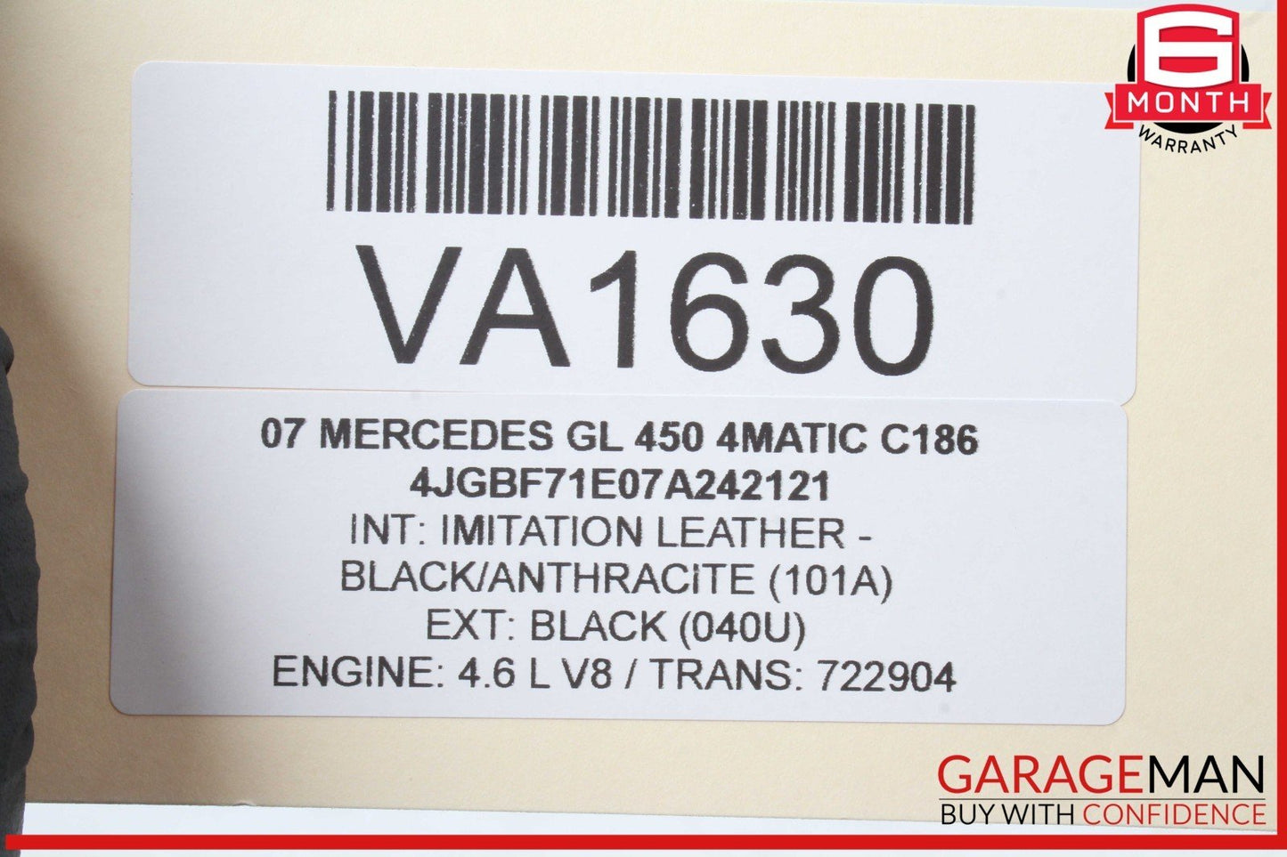 03-12 Mercedes X164 GL450 4MATIC ML350 Front Right Seat Control Module OEM