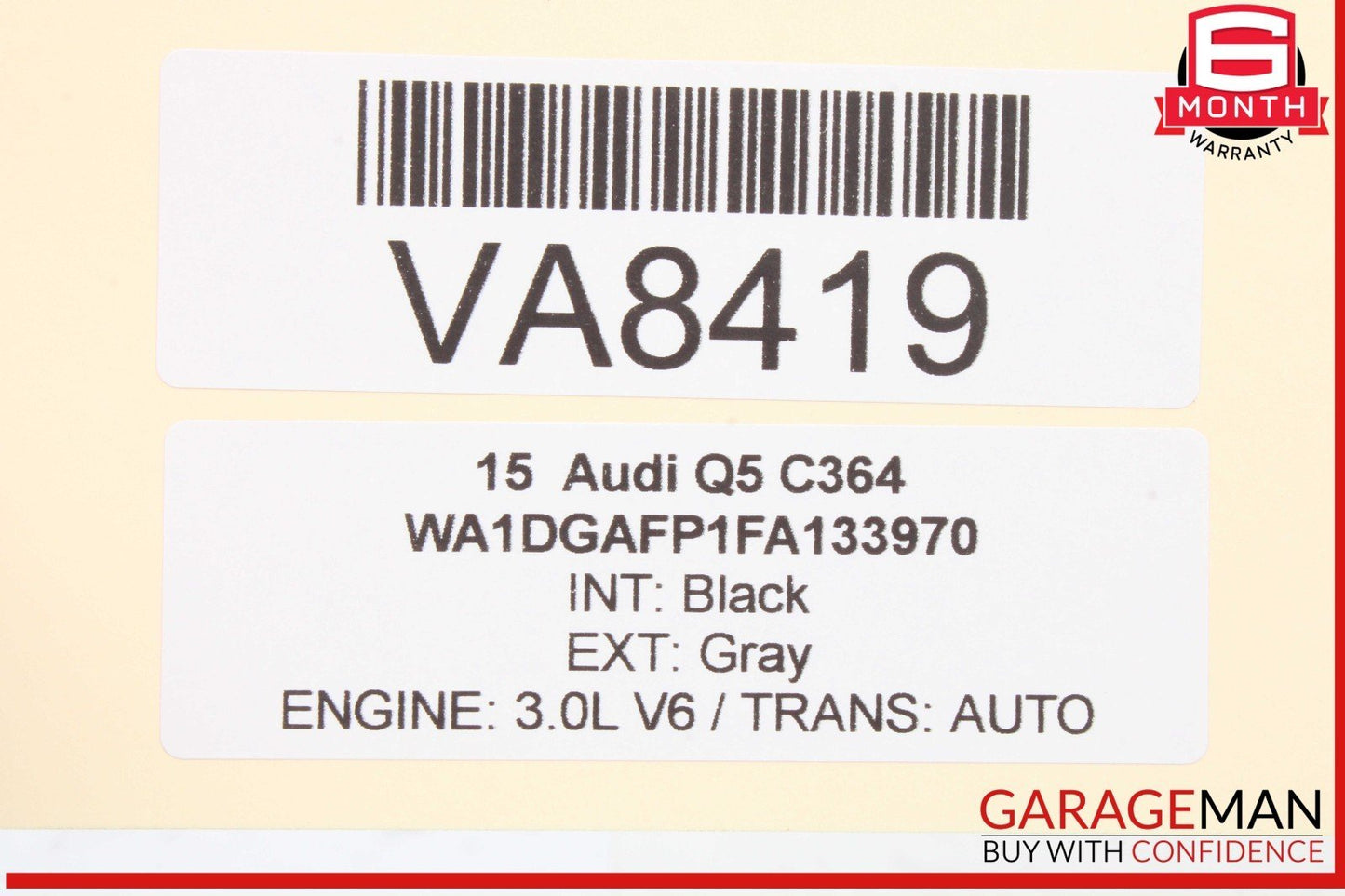 13-17 Audi Q5 SQ5 Engine Computer Control Module Unit ECU ECM 8R0907551D OEM