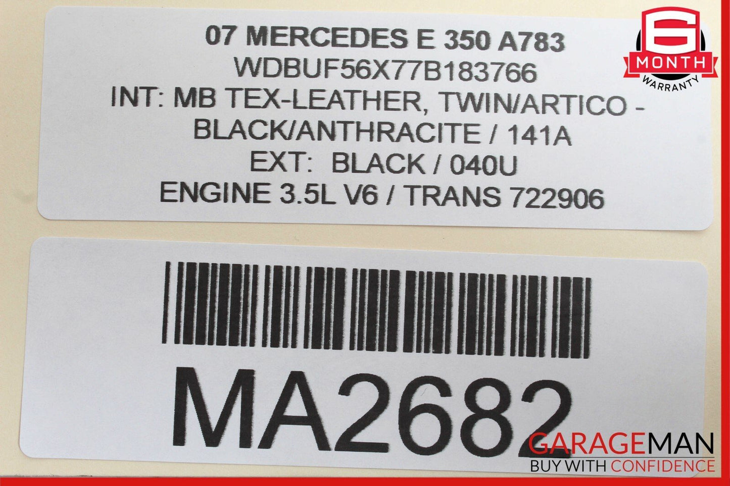 03-09 Mercedes W211 E350 E550 Front Right Side Door Window Regulator Motor OEM