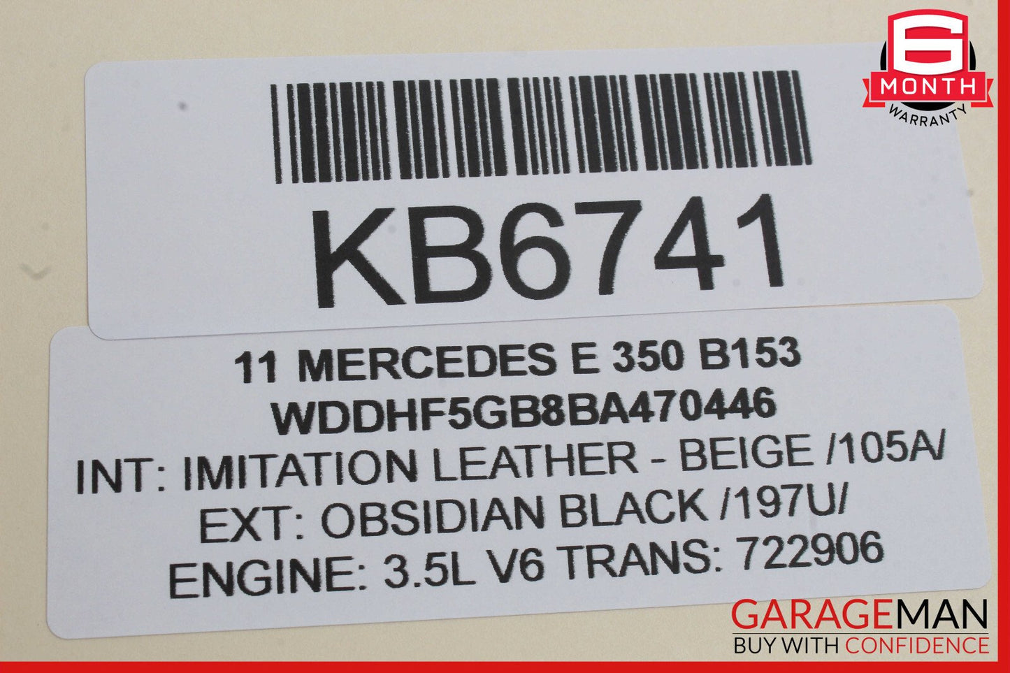 08-16 Mercedes W212 E350 C300 Front Left Door Window Regulator Motor OEM
