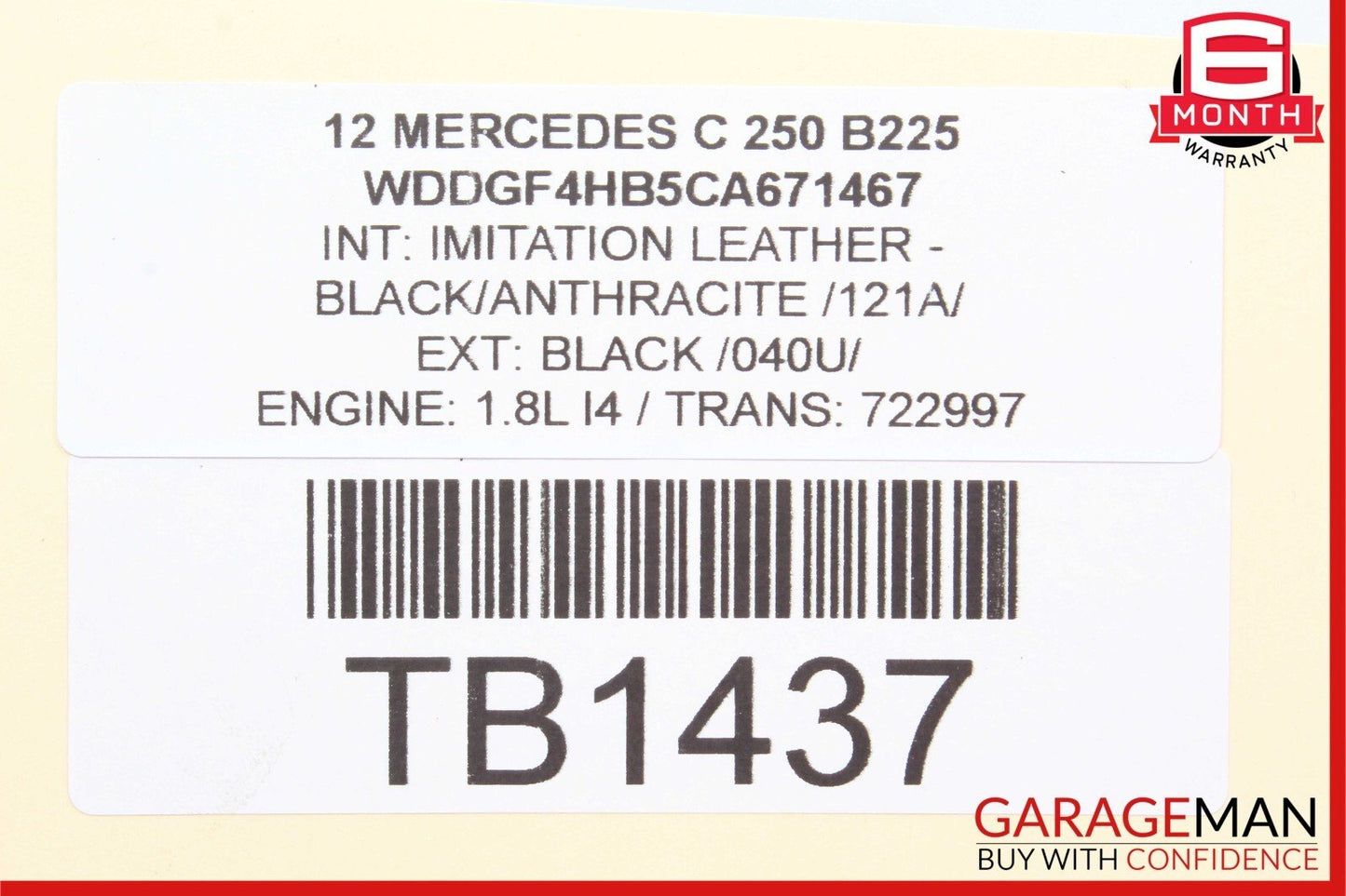 12-15 Mercedes W204 C250 SLK250 M271 Engine Oil Filter Housing 2711801210 OEM