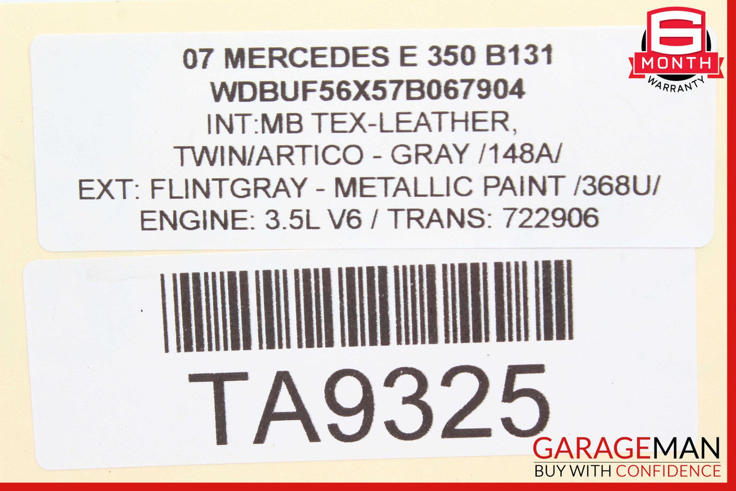 07-11 Mercedes W211 E350 CLS550 CLS63 Power Brake Master Cylinder Pump OEM