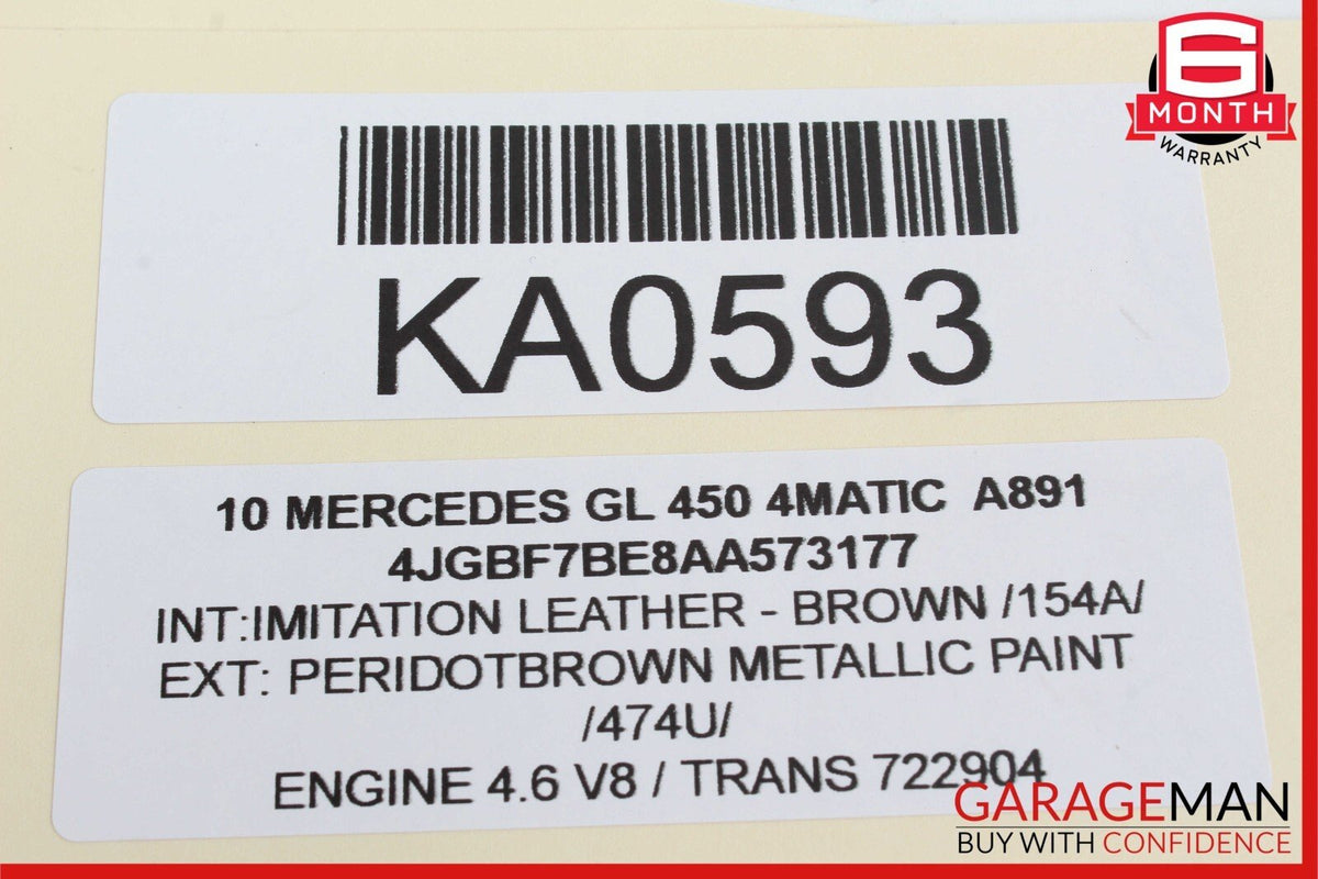 06-13 Mercedes-Benz GL450 X164 Front Right Window Regulator Motor 2518200842