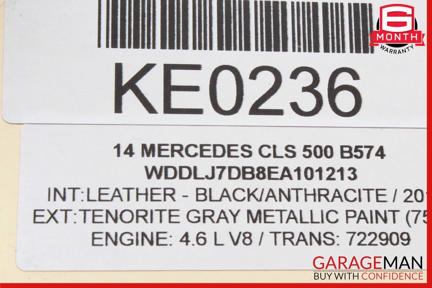 10-20 Mercedes W218 CLS500 E350 Rear Right Window Regulator Motor 2078200642 OEM