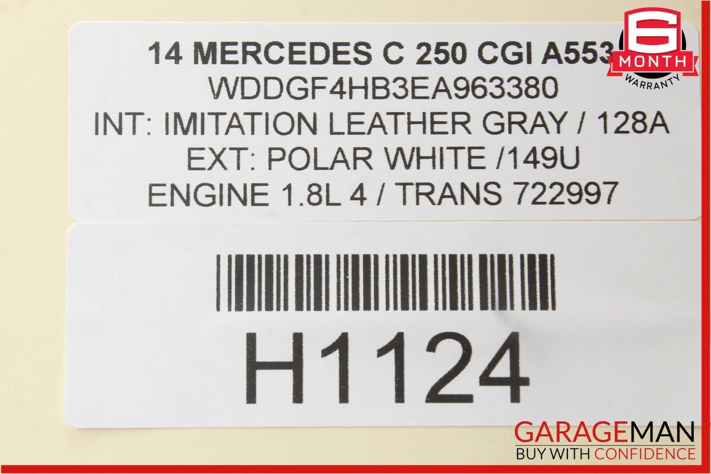 08-14 Mercedes W204 C250 C350 Rear Right / Left Upper Suspension Control Arm