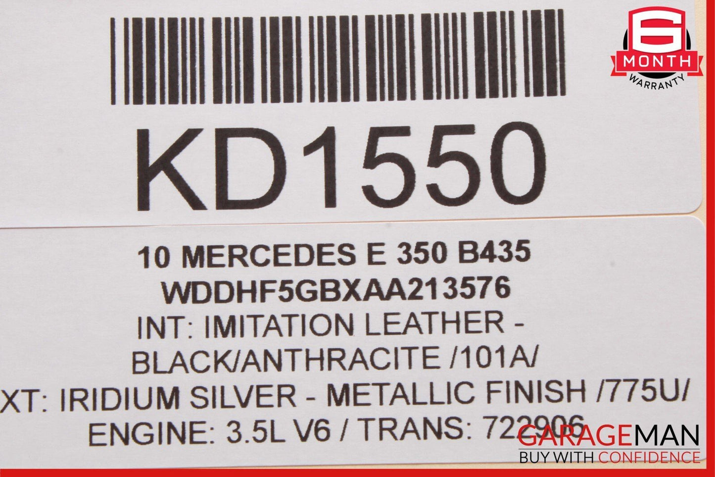 08-16 Mercedes W212 E350 E400 Rear Right Door Window Regulator Motor Unit OEM