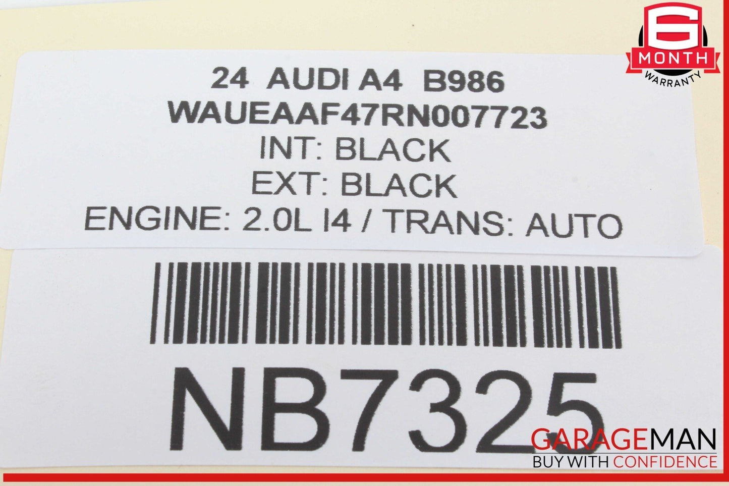 17-24 Audi A4 Rear Overhead Interior Dome Light Lamp 4M0947111 OEM