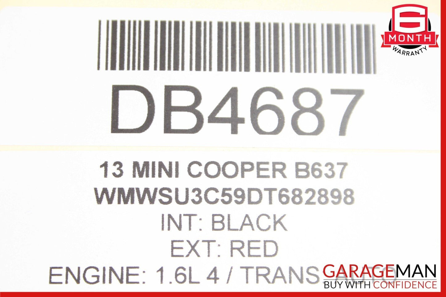 12-15 Mini Cooper Front Dash Dashboard Instrument Panel Trim Cover Black OEM