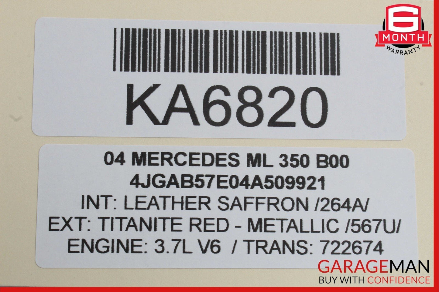 98-05 Mercedes W163 ML350 Front Right Side Bumper Fog Light Foglight Lamp OEM