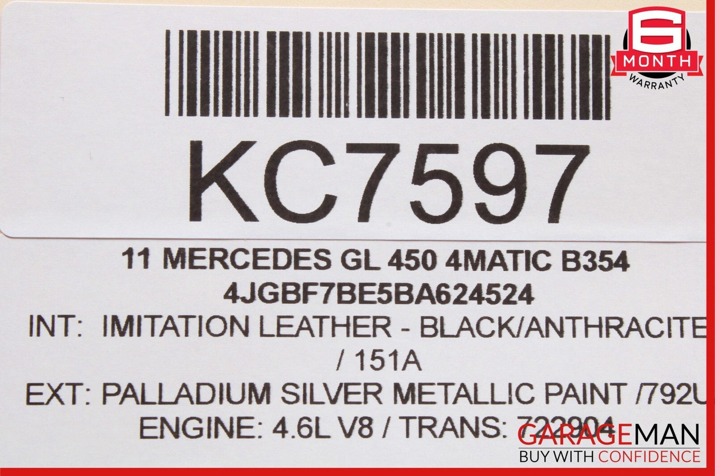 06-13 Mercedes X164 GL450 GL550 Rear Entertainment DVD Player 1649064000 OEM