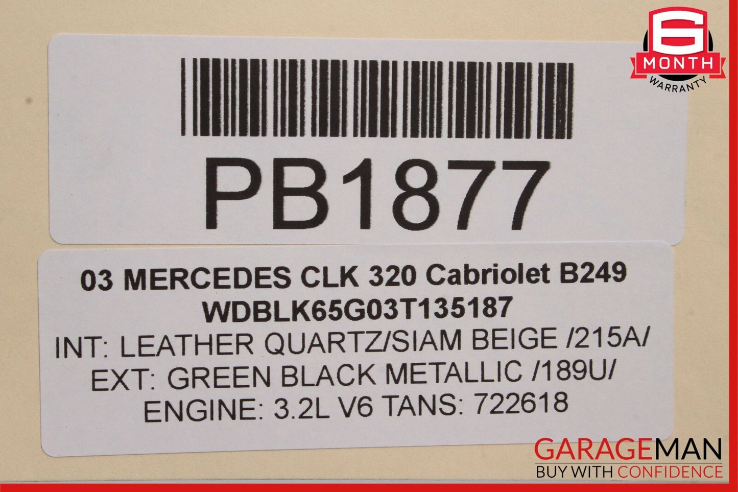 01-05 Mercedes W203 C230 CLK320 Engine Cooling Radiator A/C AC Condenser OEM