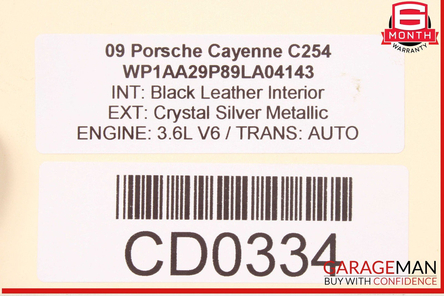 11-18 Porsche Cayenne 958 Front Bumper Reinforcement Impact Bar OEM