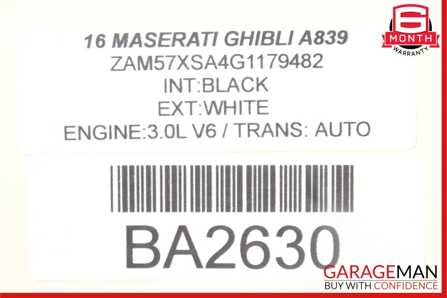 14-17 Maserati Ghibli Front Left Side Exterior Door Handle Assembly Silver