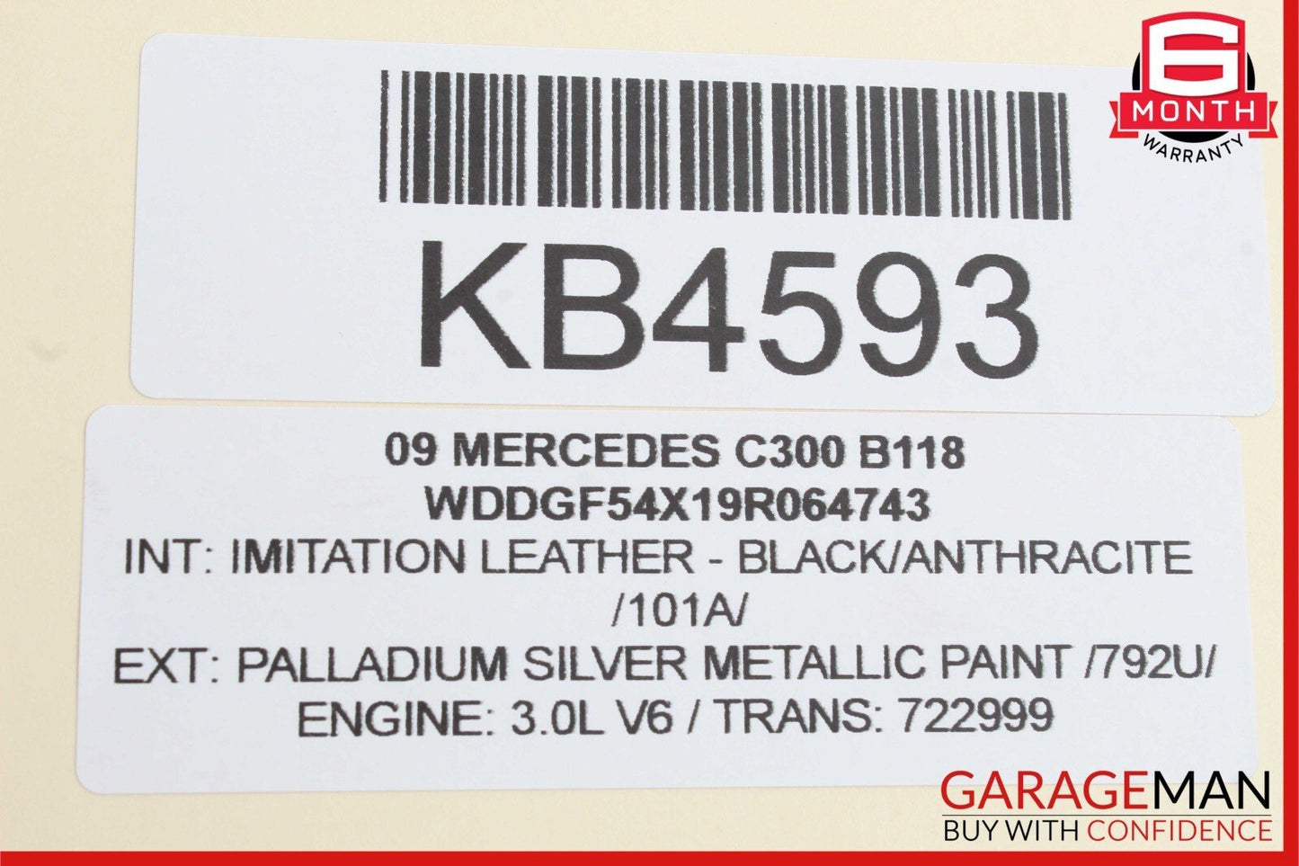 08-15 Mercedes W204 C300 C250 Trunk Lid Latch Lock Actuator 2047500185 OEM