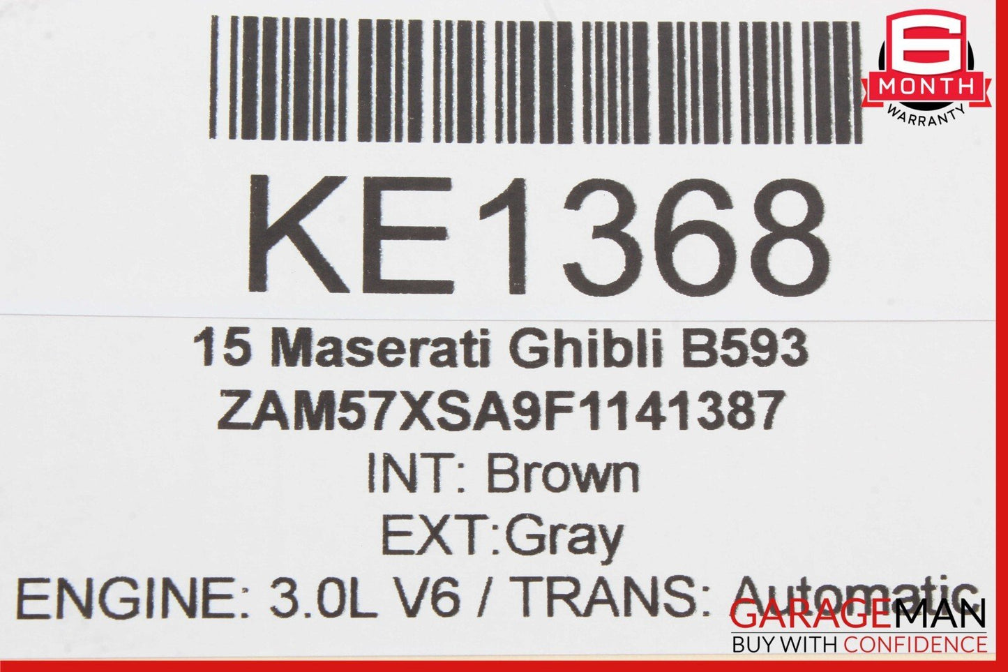 14-17 Maserati Ghibli Front Left Driver Side Door Lock Latch Actuator OEM