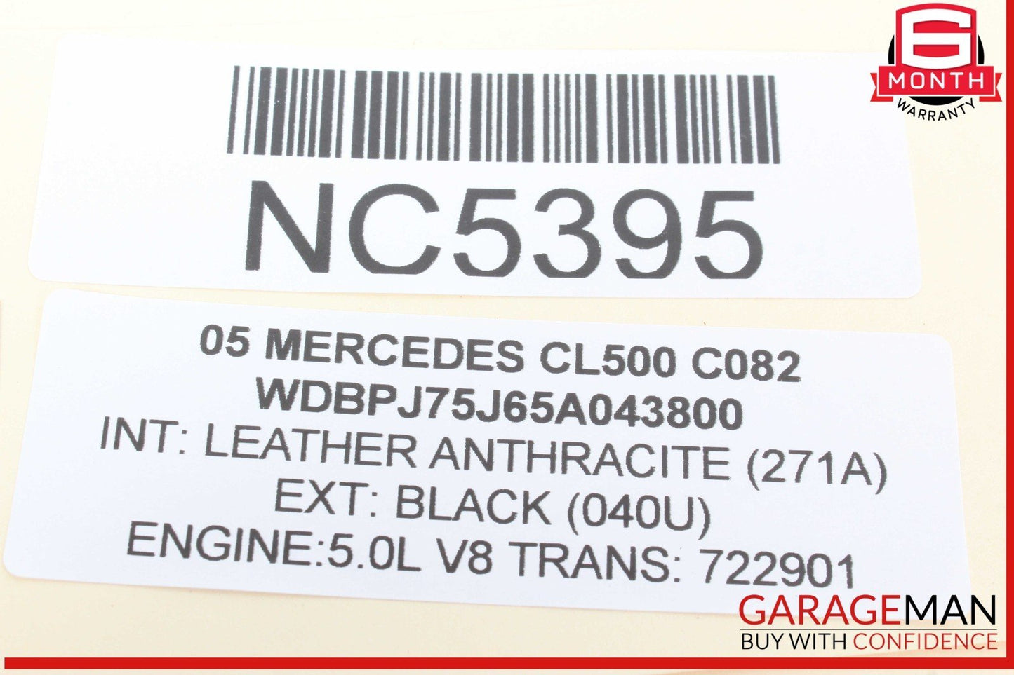 03-06 Mercedes W215 CL500 Front Right Side Door Window Switch Trim Bezel Wood