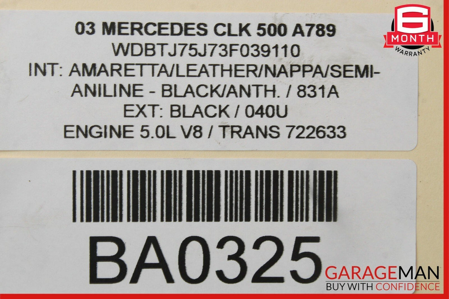 01-10 Mercedes W209 CLK55 SLK55 AMG C240 Power Steering Pump Reservoir Assembly