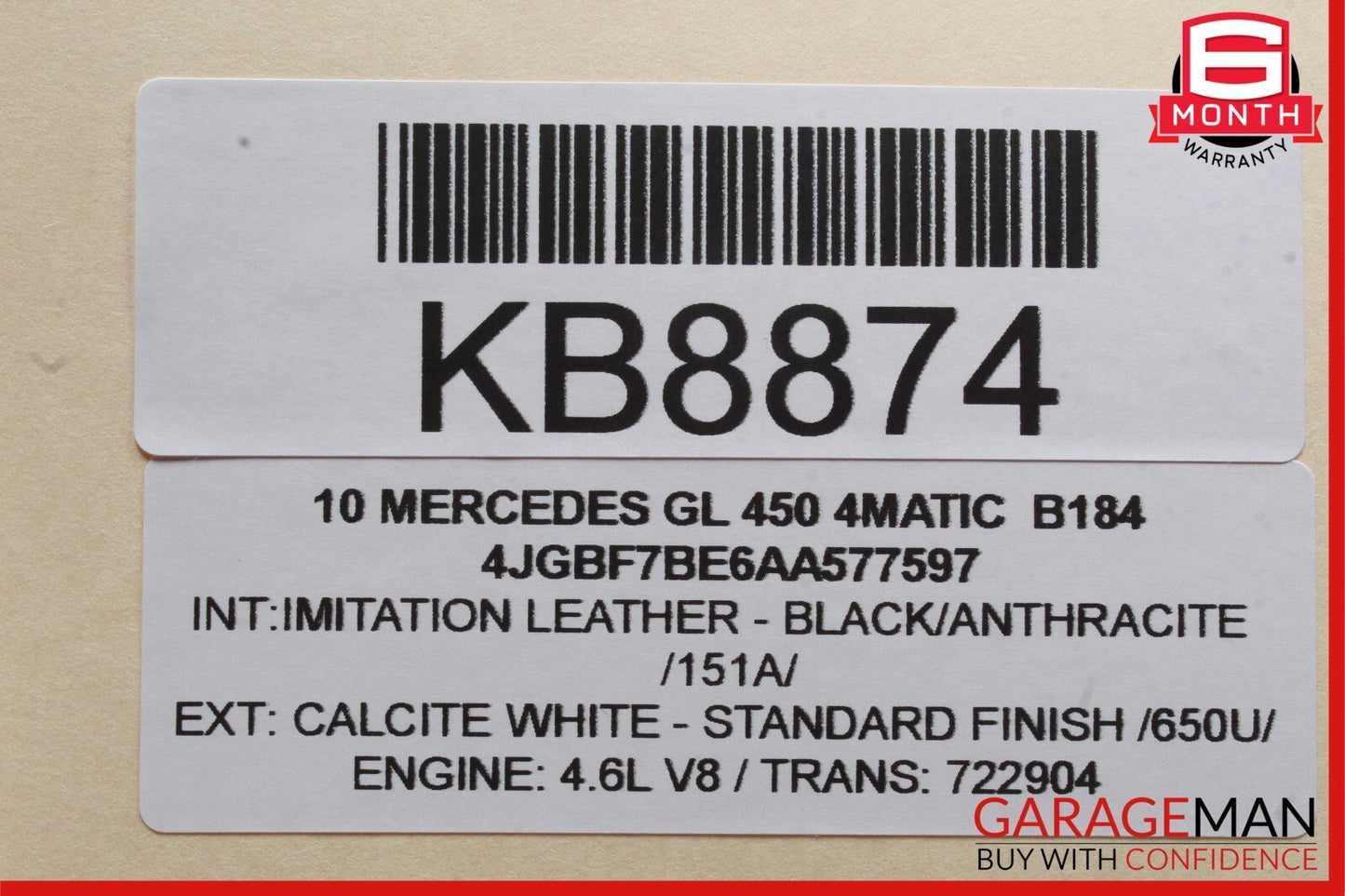 06-13 Mercedes X164 GL450 ML450 Rear Left Driver Side Exterior Door Handle OEM