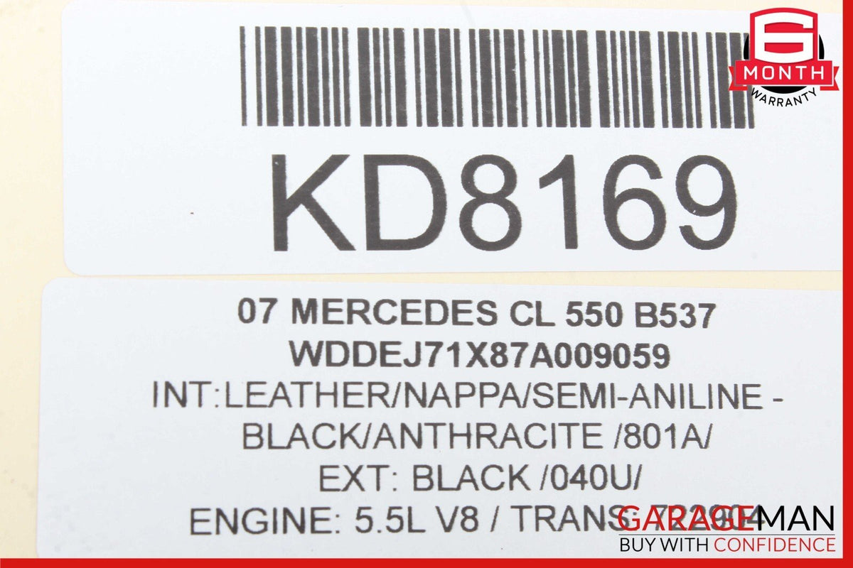 07-14 Mercedes W216 CL550 CL600 Trunk Lid Lift Hydraulic Pump Motor Cylinder OEM