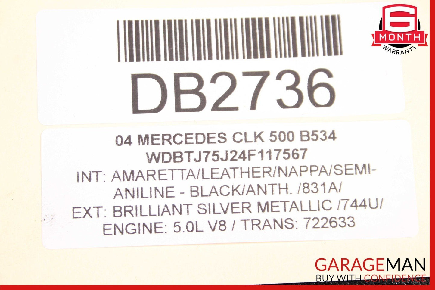 01-05 Mercedes W209 CLK500 C230 Engine Cooling Radiator AC A/C Condenser Assy