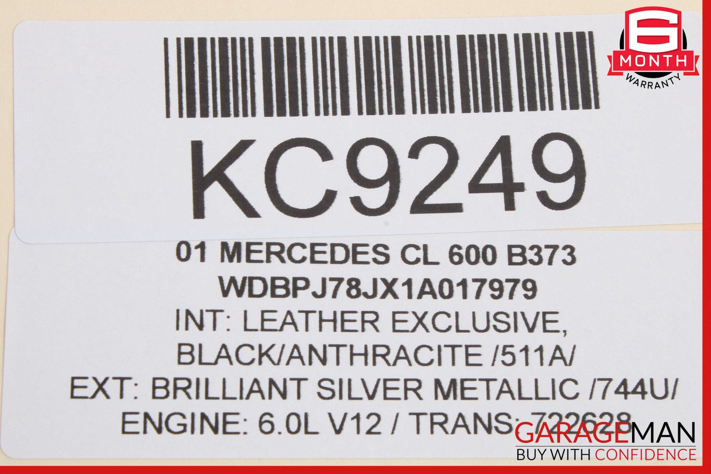00-06 Mercedes W215 CL600 CL500 Headlight Support Bracket Right Passenger Side