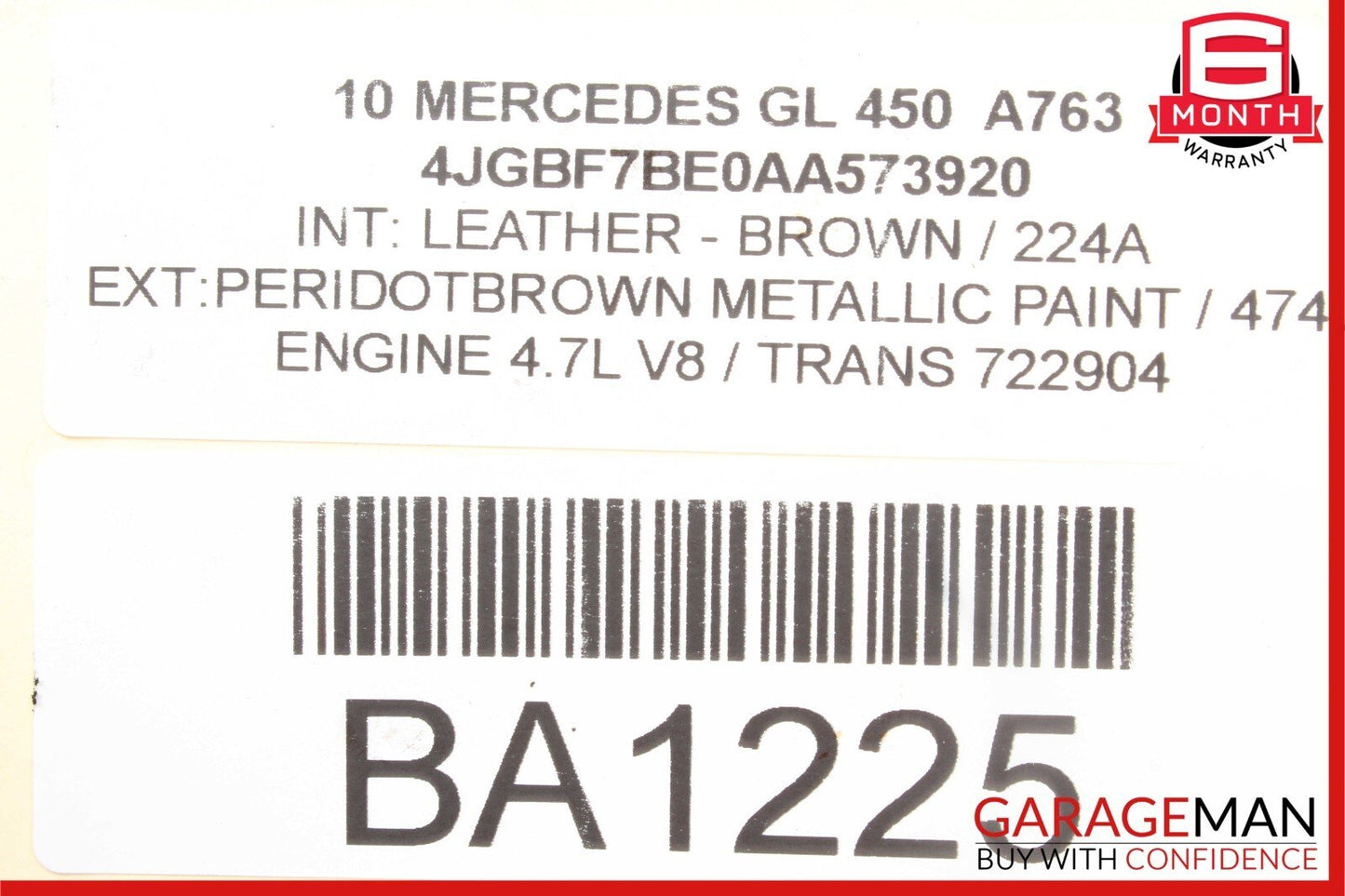 98-06 Mercedes S430 CLK320 C320 E500 Ignition Coil Pack 0001587803 OEM