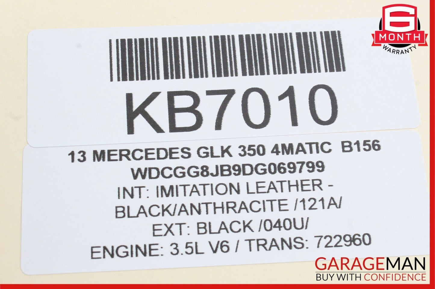 10-13 Mercedes X204 GLK350 GLK300 Right Passenger Side Rear View Door Mirror OEM